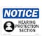 Signmission OSHA Sign, Hearing Protection Station With, 14in X 10in Rigid Plastic, 14" W, 10" H, Landscape OS-NS-P-1014-L-13432 - alternate 1